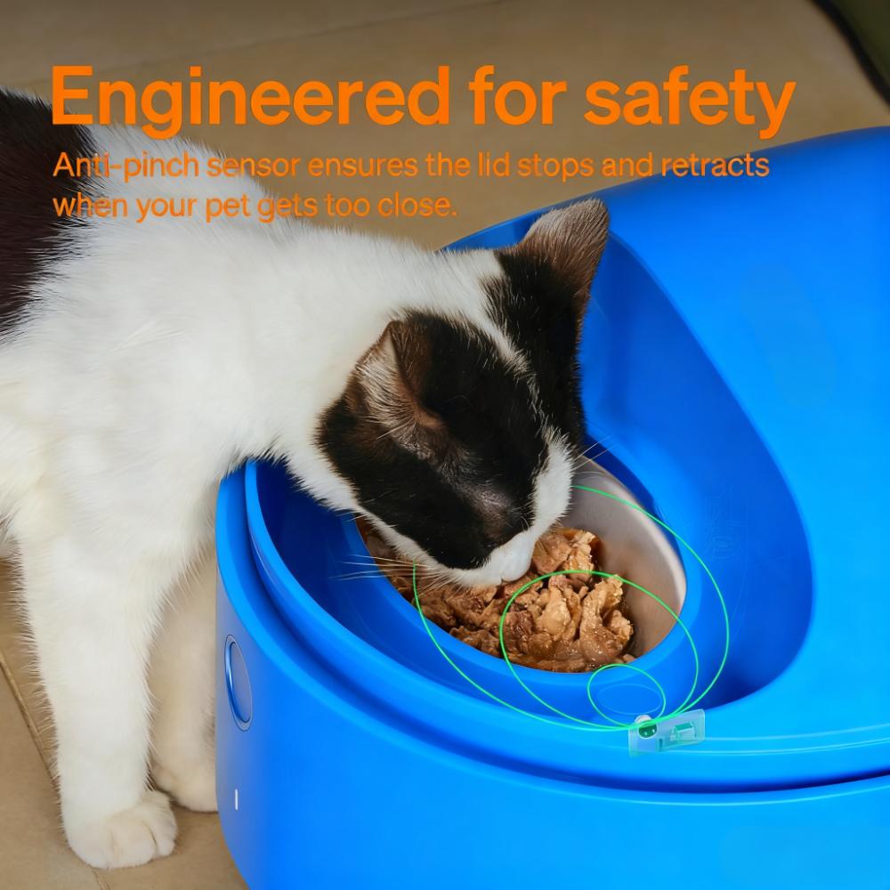 3-Bowl Chilled Automatic Pet Feeder (Semiconductor Cooling)