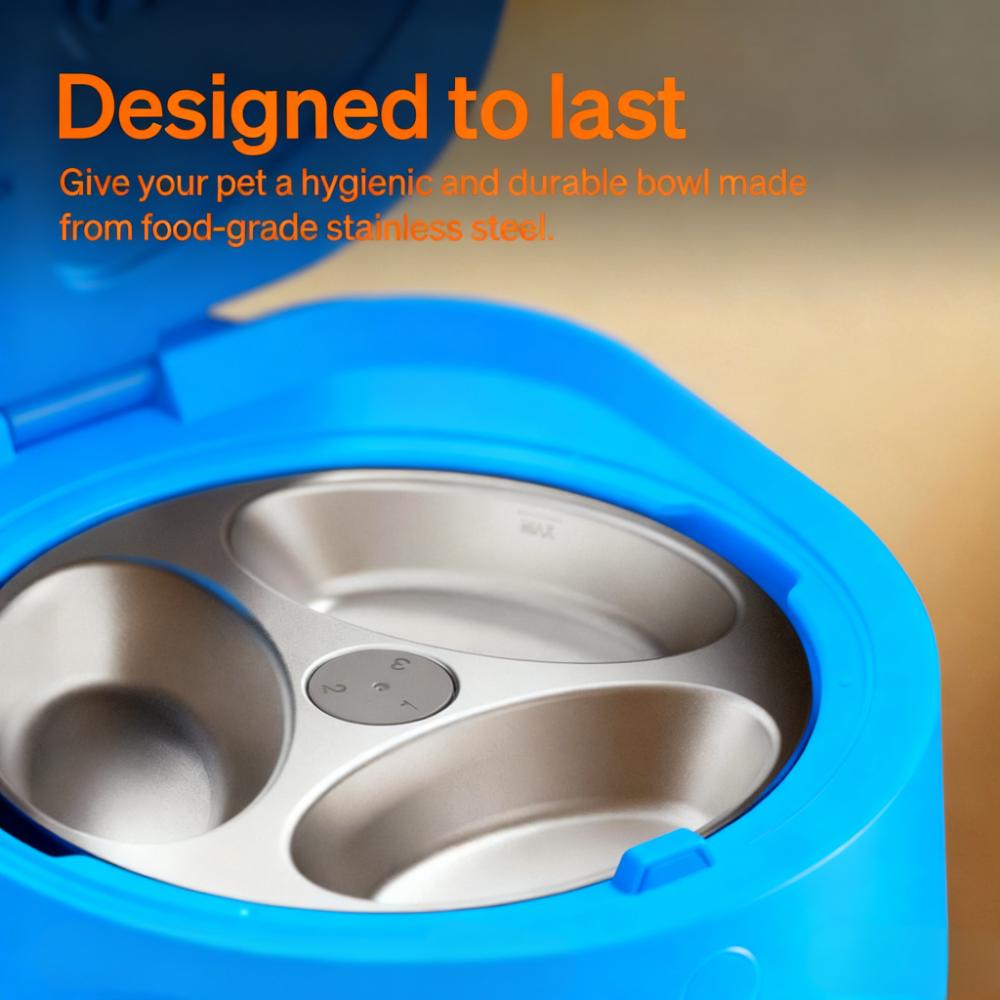 3-Bowl Chilled Automatic Pet Feeder (Semiconductor Cooling)