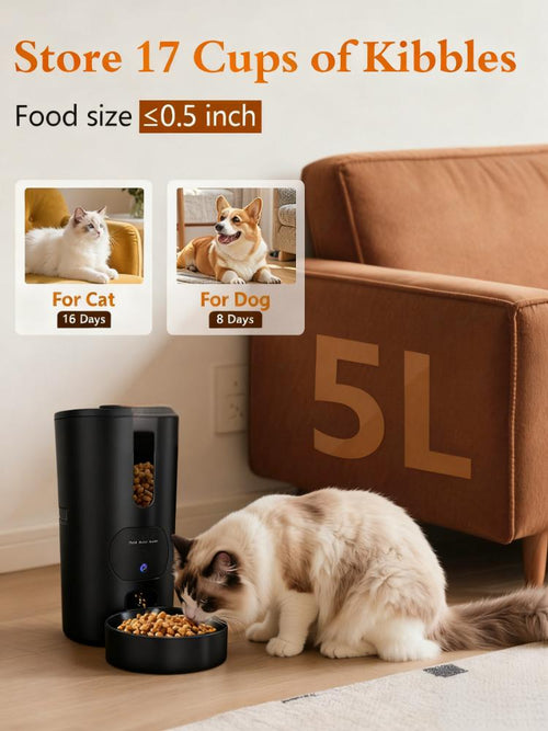 Smart Pet Feeder with 1080P Camera & Two-Way Audio