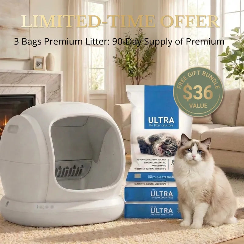 Upgrade Your Cat’s Comfort: Smart 75L Litter Box with Silent Mode, Health Monitoring & 9 Sensors!