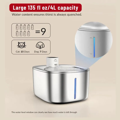 No Wires, Just Pure Hydration: Fresh, Perfectly Tempered Water for Your Pet!