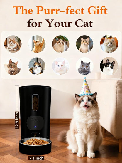 Smart Pet Feeder with 1080P Camera & Two-Way Audio
