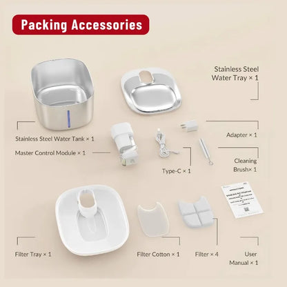 No Wires, Just Pure Hydration: Fresh, Perfectly Tempered Water for Your Pet!