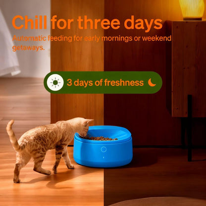 3-Bowl Chilled Automatic Pet Feeder (Semiconductor Cooling)