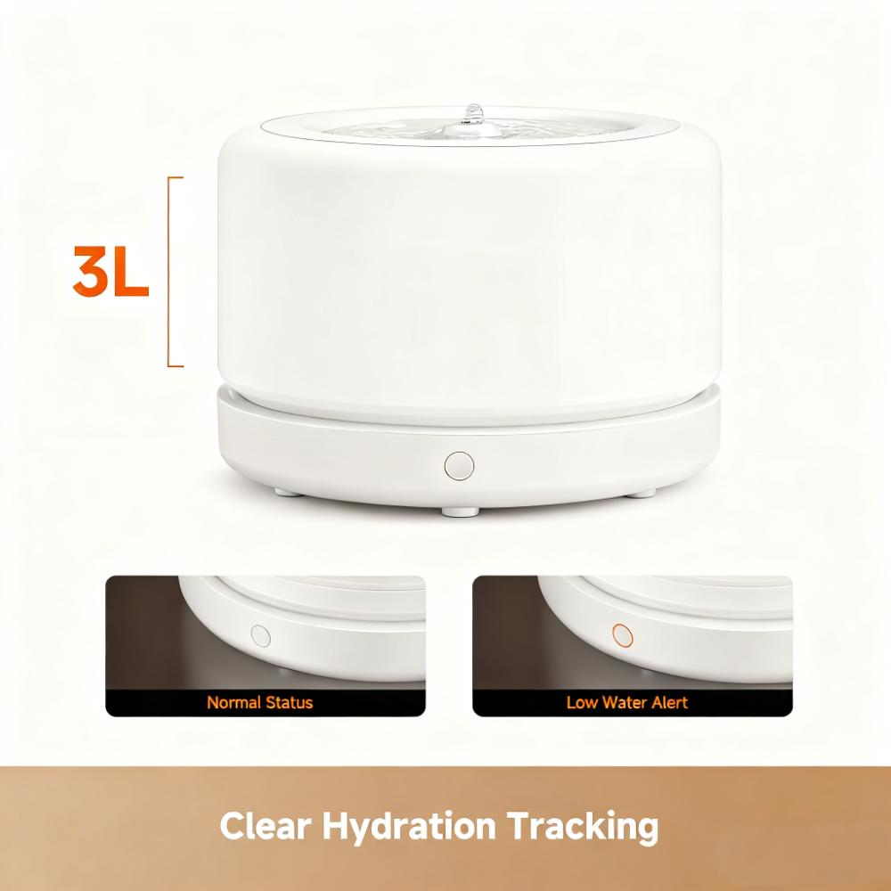 3L Stainless Steel Pet Water Fountain with Smart Flow Modes