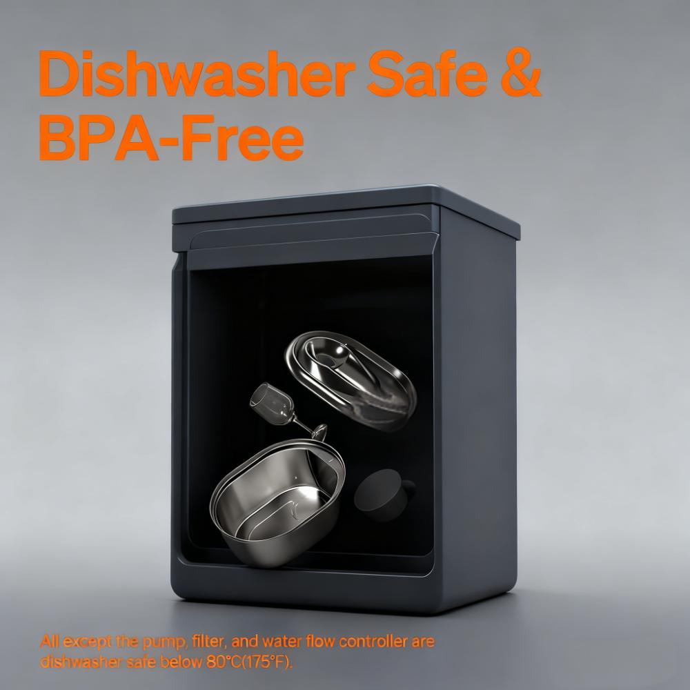 3L Stainless Steel Pet Water Fountain (Dishwasher Safe)