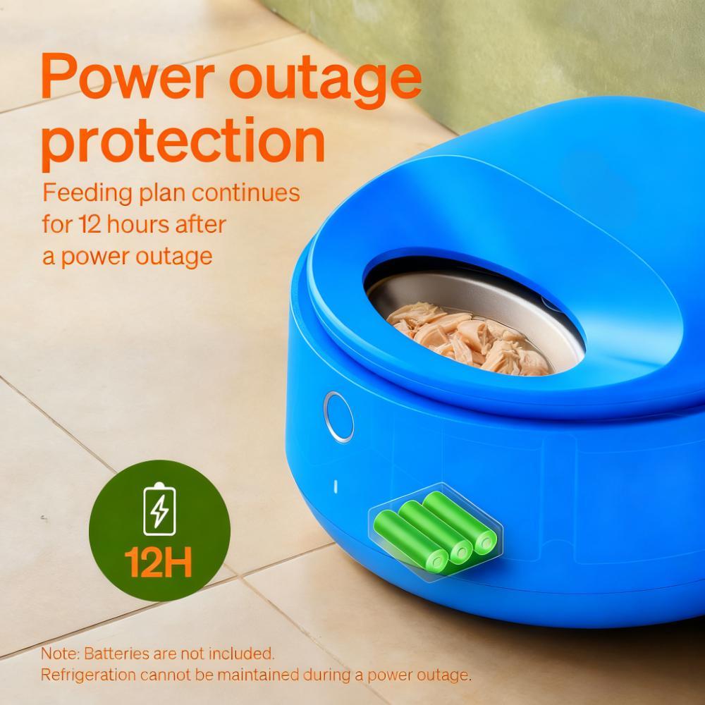 3-Bowl Chilled Automatic Pet Feeder (Semiconductor Cooling)