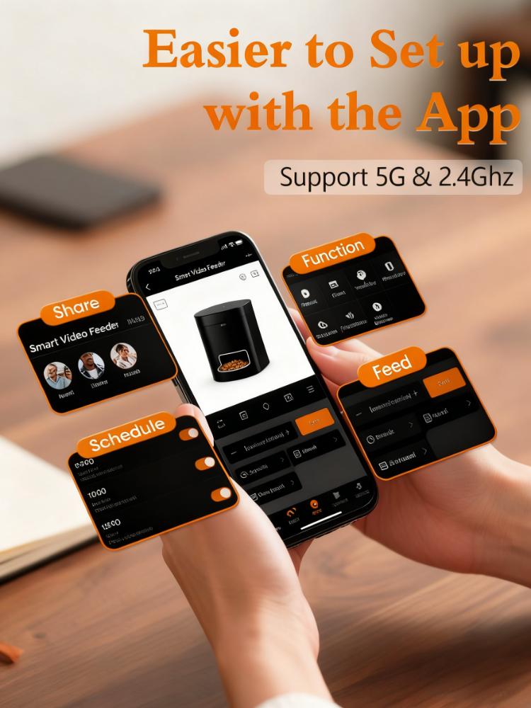 Smart Pet Feeder with 1080P Camera & Two-Way Audio