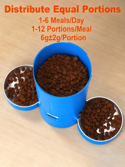 Dual-Bowl Automatic Pet Feeder (1-6 Meals/Day)