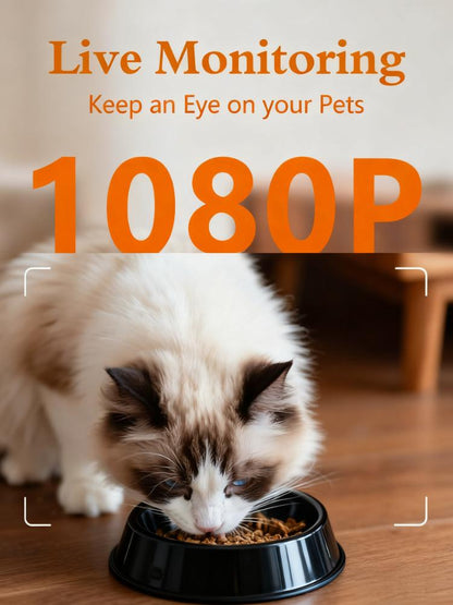 Smart Pet Feeder with 1080P Camera & Two-Way Audio