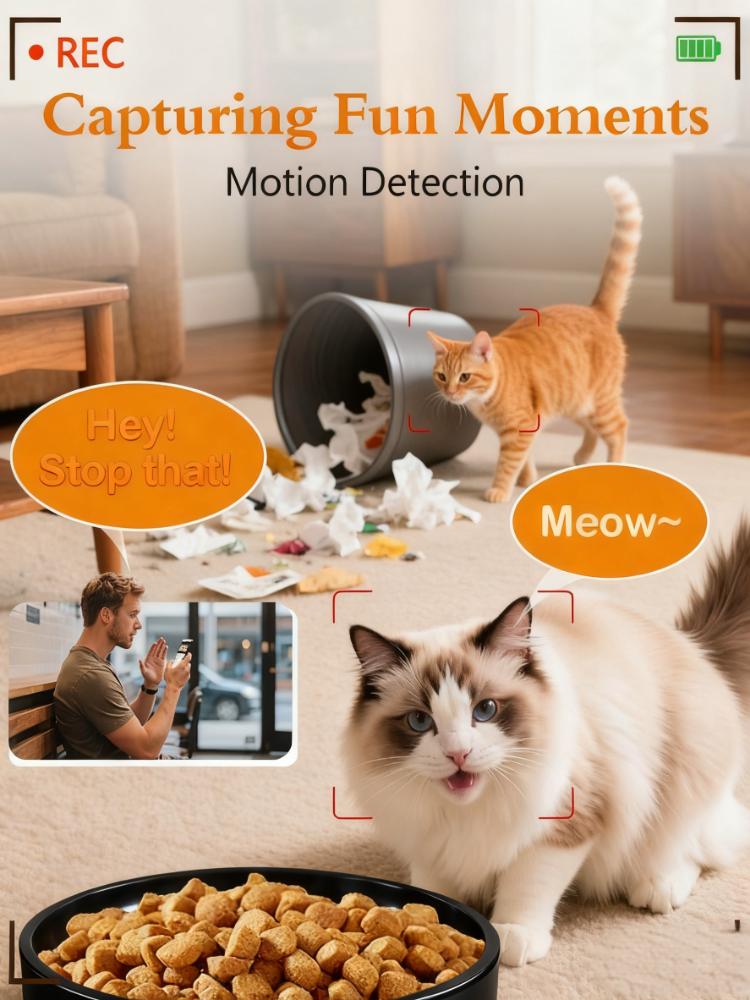 Smart Pet Feeder with 1080P Camera & Two-Way Audio